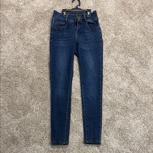 Angel Kiss Dark Blue Skinny Jeans